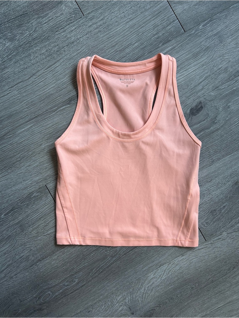 Athleta Peach Orange Cropped Shanti Tank Size XS